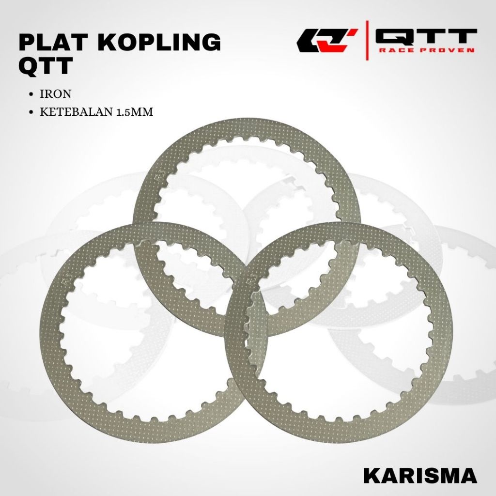 Plat kopling QTT Karisma Supra X 125 Nova Dash IRON Pelat Besi