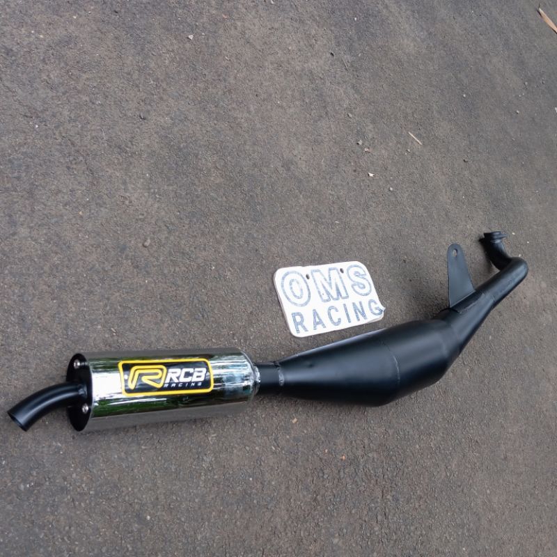 Knalpot Yamaha Alfa/Alfa Cham standar racing suara garing kemrincing
