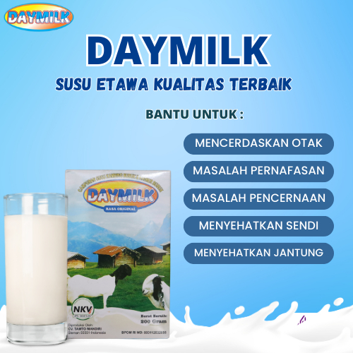 

DAYMILK RASA ORIGINAL - SUSU KAMBING ETAWA - Daymilk Susu Kambing Etawa Halal dan BPOM - 200 Gram