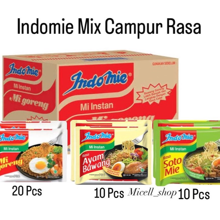 

KODE MA191 PAKET INDOMIE MIX CAMPUR RASA INDOMIE GORENG ,SOTO, DAN AYAM BAWA