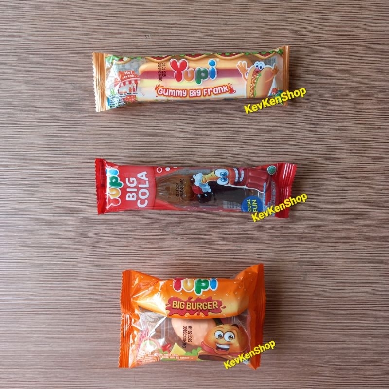 

YUPI BIG Original Rasa Gummy Frank or Burger atau Cola