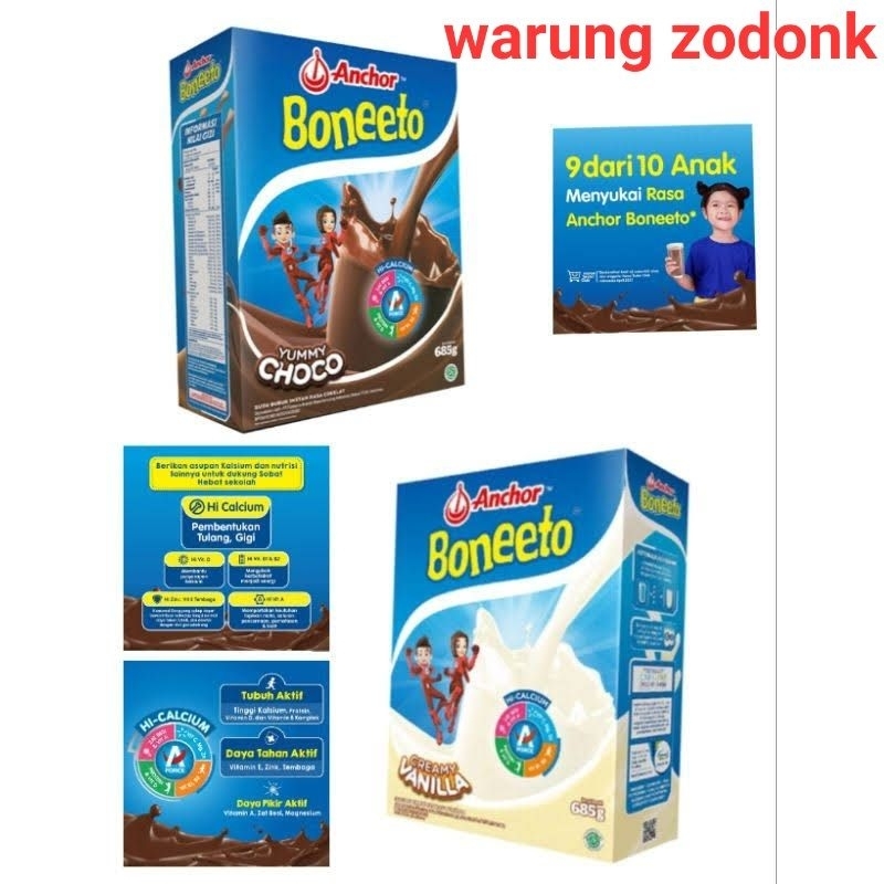 

BONEETO YUMMY COKLAT/VANILA 685G