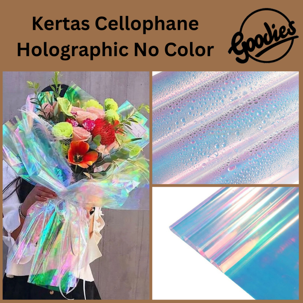 

Kertas Buket Holo / Clear Hologram Paper (5 LEMBAR) Flower Wrapping Cellophane Hologram Bening untuk Bucket Bunga Snack Uang Wisuda / Krtas Celophane Chellophane