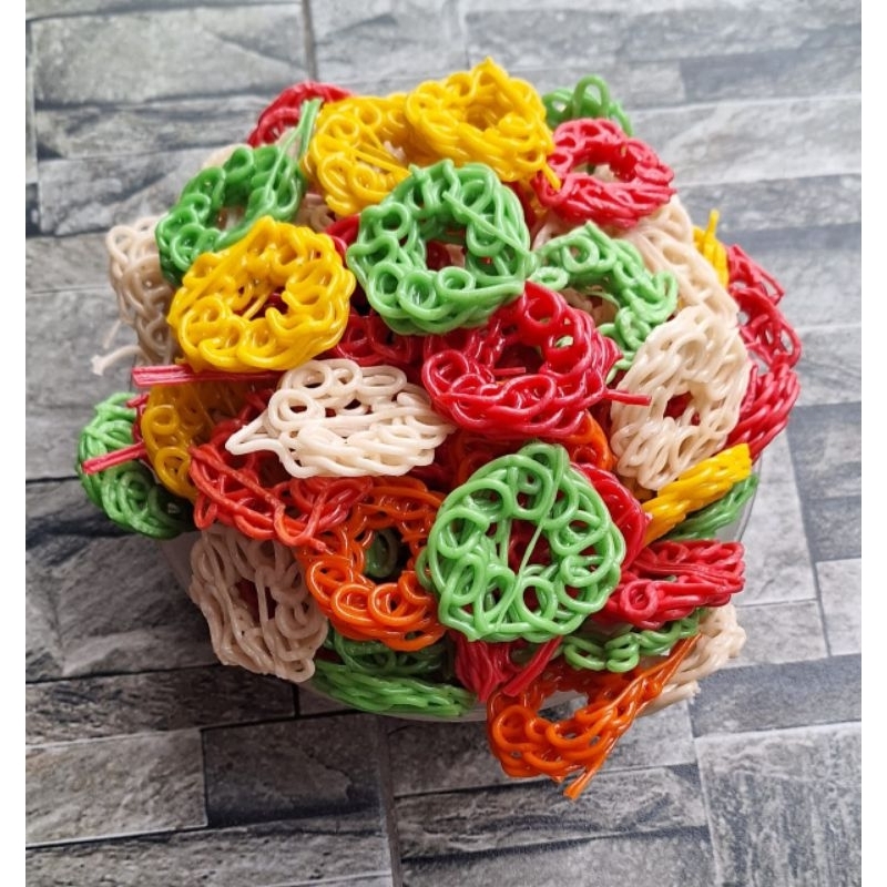 

krupuk seblak mawar warna warni 500gr