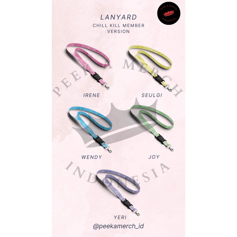 

LANYARD RED VELVET "CHILL KILL" ERA MEMBER VERSION