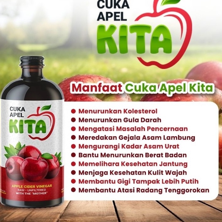 

Terkini Cuka Apel Kita 330ml Multi Khasiat - Menurunkan gula darah , Asam Lambung dll