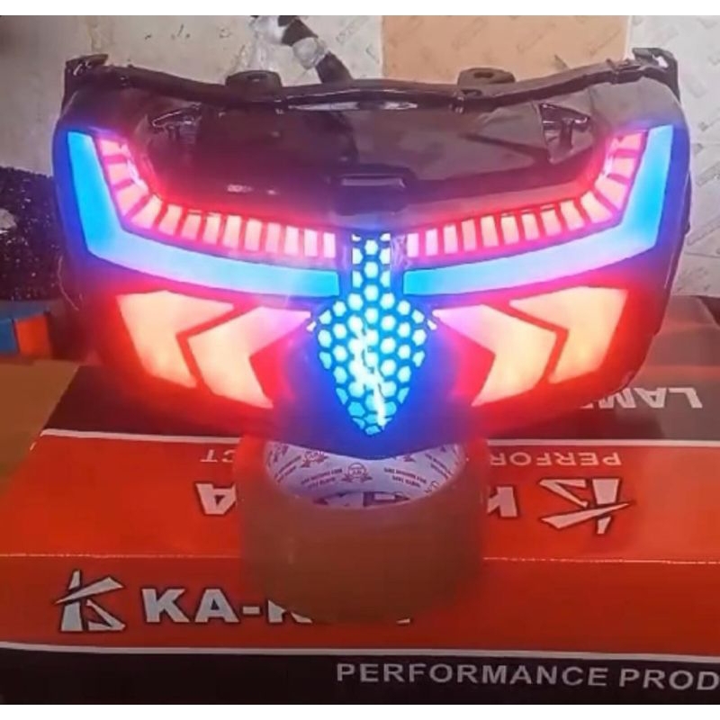 0Stoplamp nmax 155 Old 2015-2019 KAKRA merah Dan biru New Model Spiderman