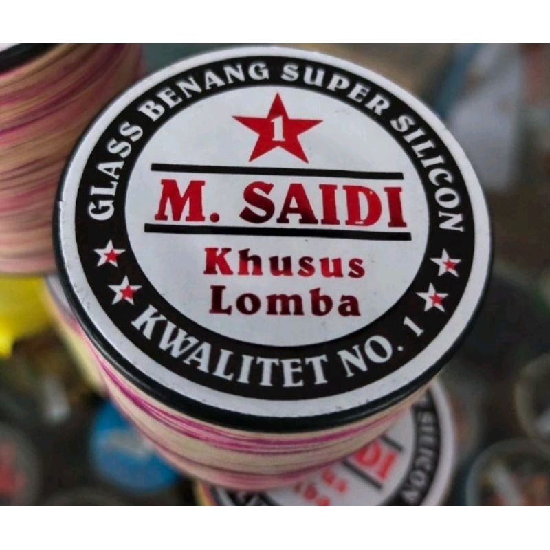 Gelasan katun M.SAIDI super 4 core.layangan aduan original