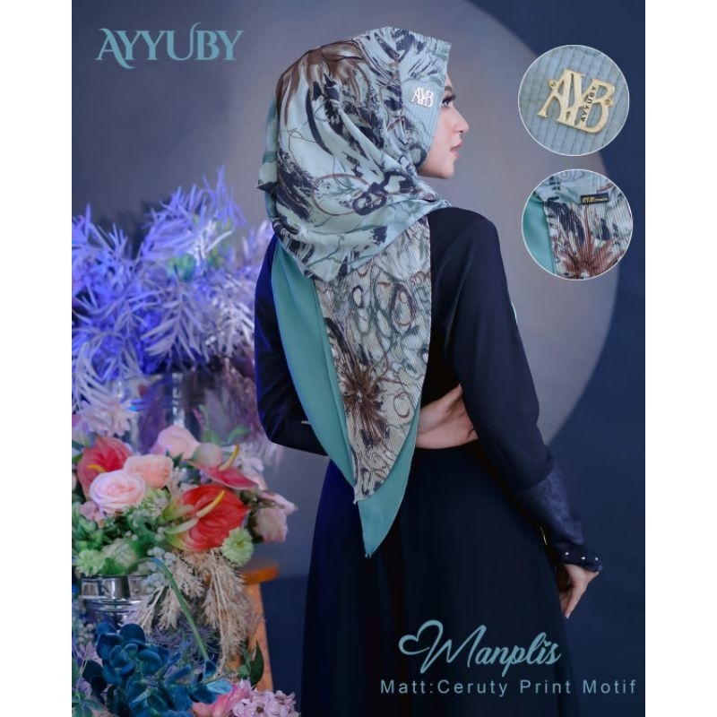 HIJAB HOODIE MANPLIS MOTIF ORI AYYUBY