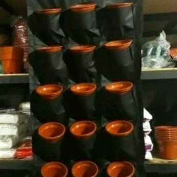 Wall planter bag ada 15 kantong - vertikal garden