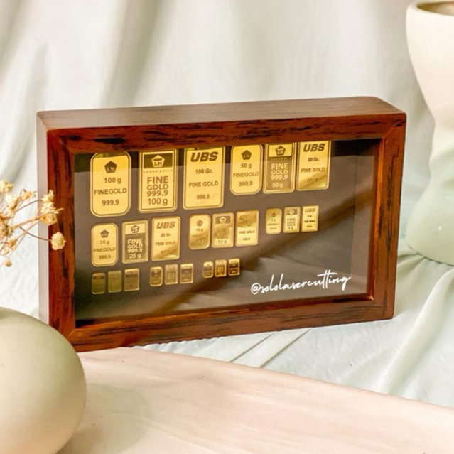 replika 10 gram Replika/ DUMMY LOGAM Mulia Replika Akrilik Gold - Emas