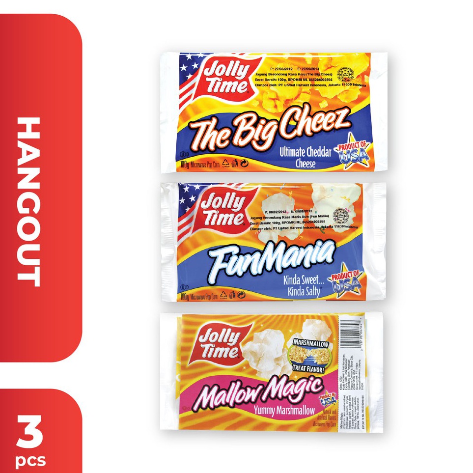 

Terupdate Jolly Time - Paket Hang Out (1TBC, 1FM, 1MM) - Microwave Popcorn