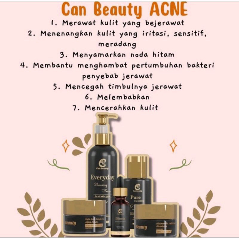 CAN BEAUTY SKINCARE ORIGINAL / CAN BEAUTY PAKET ACNE / CAN BEAUTY SKINCARE