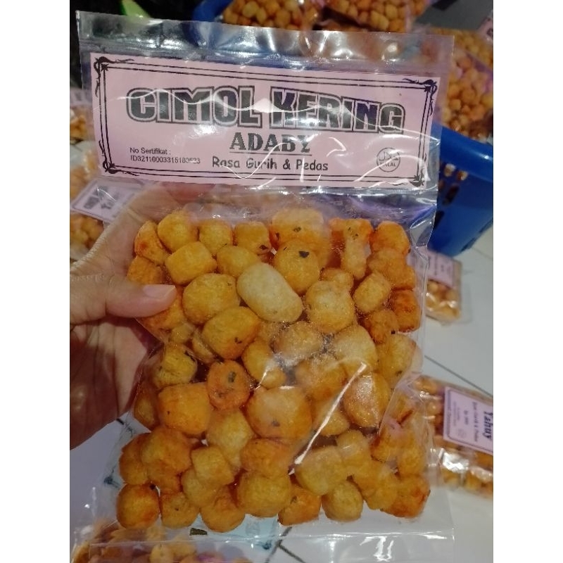 

cimol kering daun jeruk pedas gurih