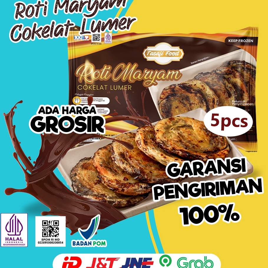 

Promo Coklat, Roti Maryam Cokelat Lumer Isi 5