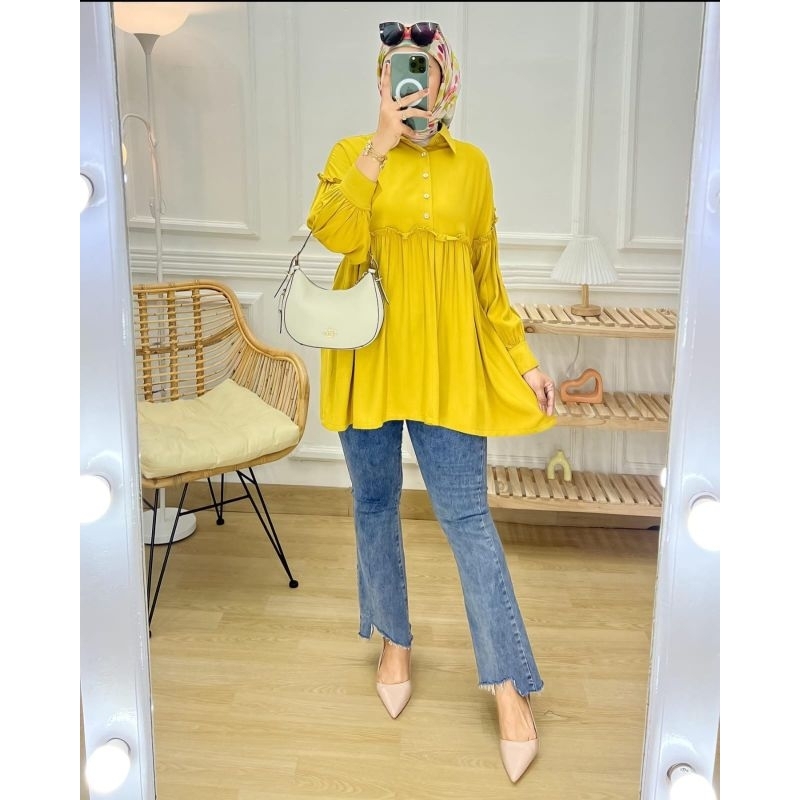 MUTIA BLOUSE POLOS RAYON TWILL