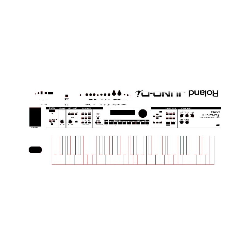 sticker pelindung keyboard musik ROLAND JUNO DI