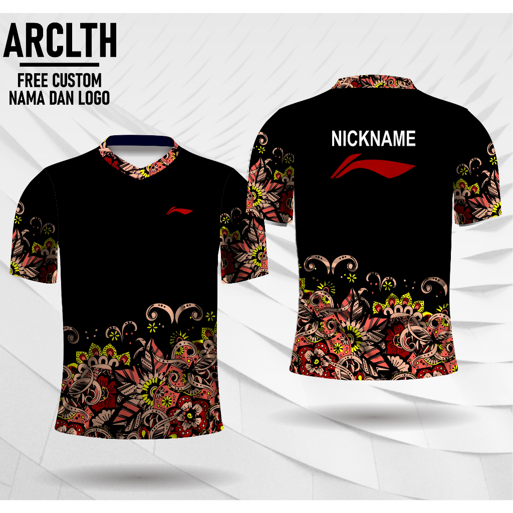 Jersey badminton batik  jersey bulutangkis jersey batik indolnesia free custom ANAK DAN DEWASA