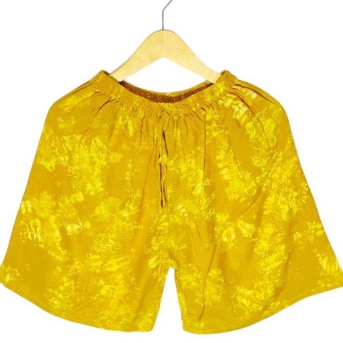 [⚜F84<] celana pendek XL bali wanita/celana pendek jumbo/celana pendek polos/celana pendek tie dye/c