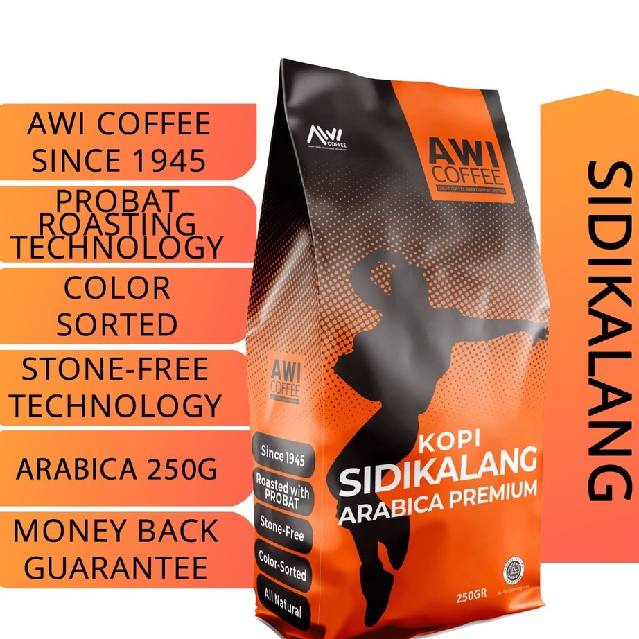 

Best Terlaris Awi Kopi Sidikalang Arabica Premium Biji 250G | Coffee Beans | Grade 1 | Roasted | Kualitas Ekspor