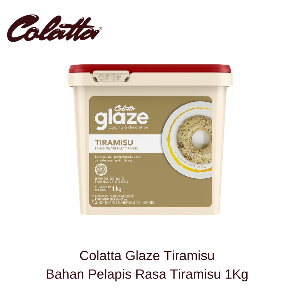 

[☚V13@] Colatta Glaze Tiramisu - Bahan Pelapis Tiramisu 1Kg Murah Meriah