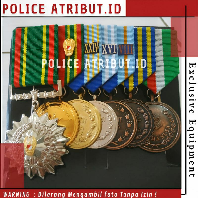 Satya lencana Mendali PDU Set TNI AD NARARIA Dharma Bantala 8 16 24 Tahun Seroja Dharma nusa Tanda J