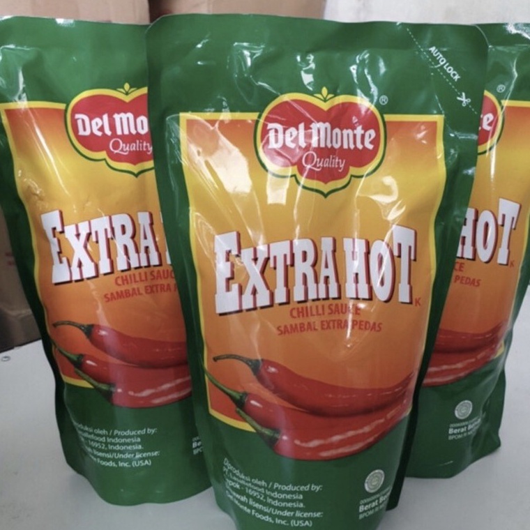 

✦ delmonte saos sambel /extra hot / chilli sauce / kemasan 1kg Bst Terlaris ヾ