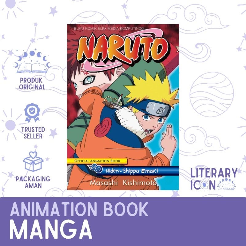 Naruto Official Animation Book: Hiden - Shippu Emaki by Masashi Kishimoto
