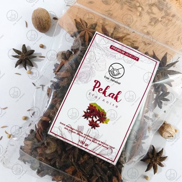 

74 100gr Pekak / Bunga Lawang / Star Anise / Rempah / JSR 100% PREMIUM QUALITY Cap Sahabat Promo ノ♪