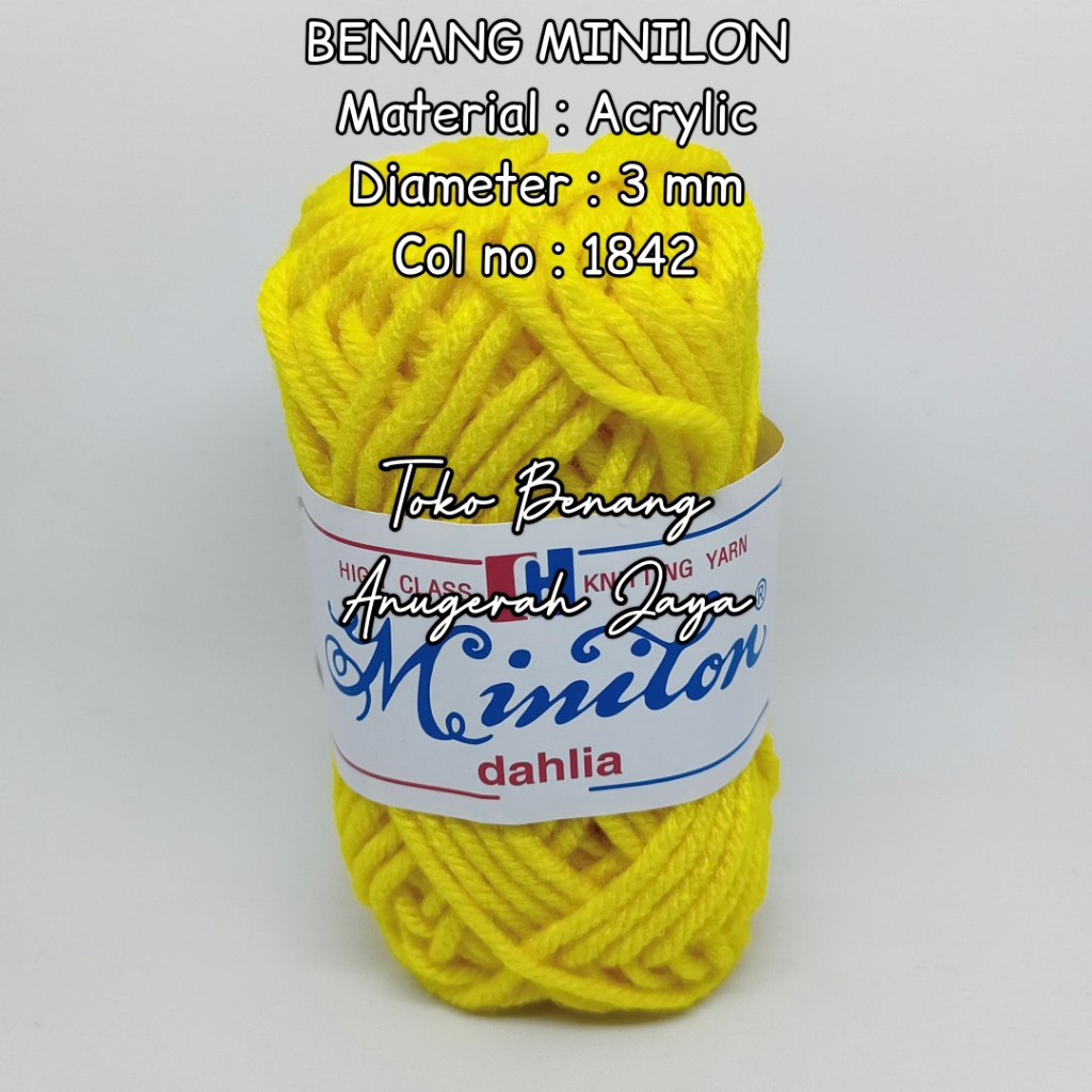 Benang Rajut Karpet / Benang Wol Besar / Benang Rajut Minilon No 1842