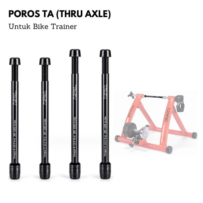 Poros Bike Trainer jenis TA Thru Axle Rear Hub Sepeda Indoor Training - Poros Thru Axle Sepeda TA