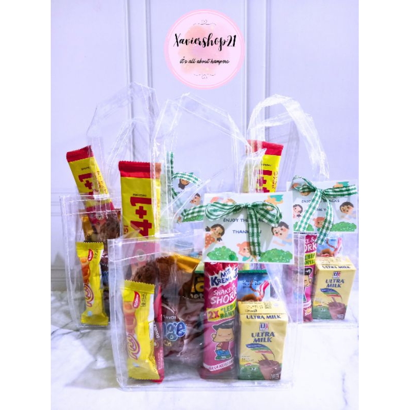 

Paket snack KEMASAN TAS MIKA (FREE CARD)