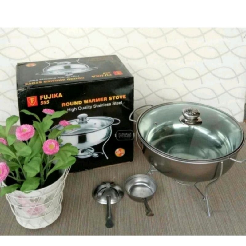 Panci Prasmanan Round Warmer Stove Fujika 555 28cm