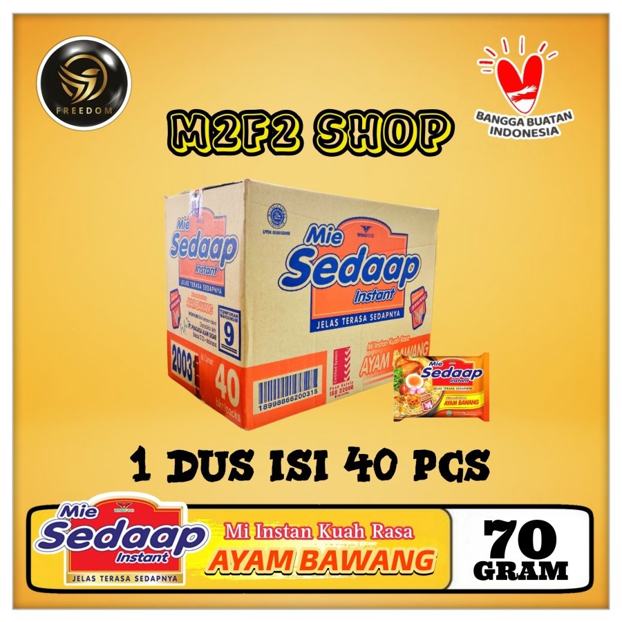 

Mie Sedaap Instant Kuah Rasa Ayam Bawang | Bag - 70 gr (Kemasan Karton)