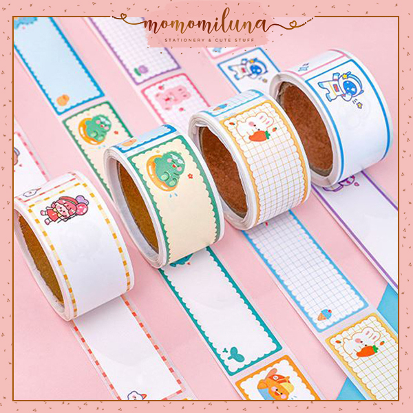 

Sticker label nama anak 1 roll isi 60 pcs sticker motif lucu cute MK1465