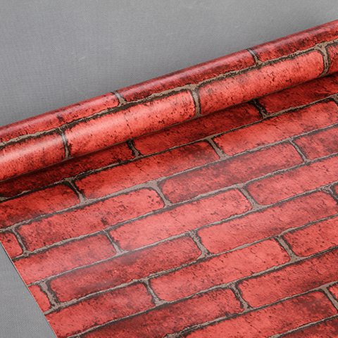 Wallpaper Dinding BATA Merah 45cm x 10m Wallpaper Dinding 3D Bata