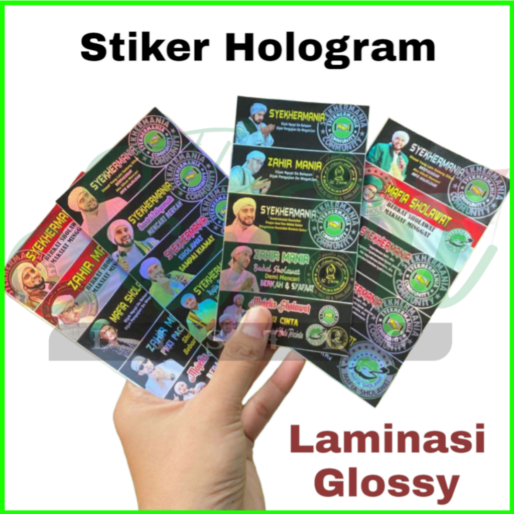 Stiker Syekhermania Hologram / Stiker Syekhermania Murah / Stiker Mafia Sholawat / Stiker Az Zahir M