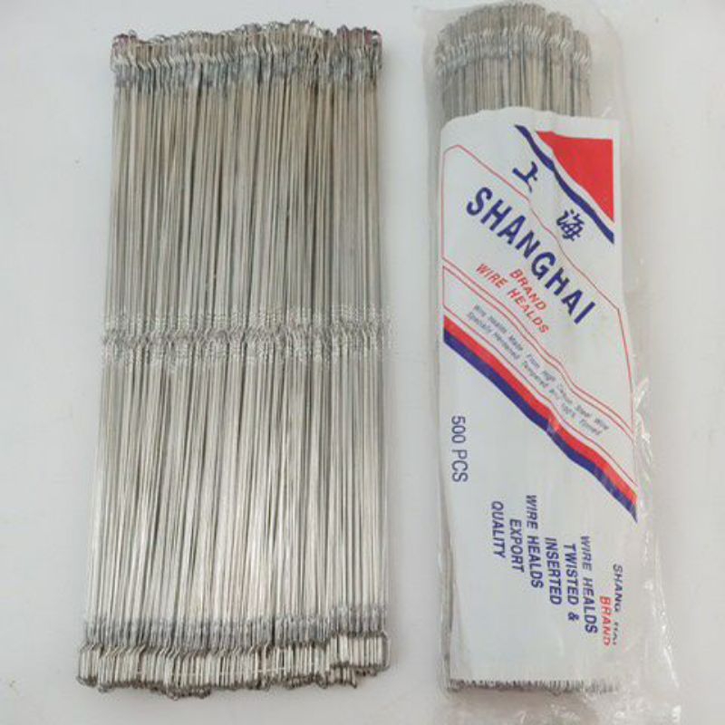 Gun Tenun Ukuran 30 | Jarum Gun | Alat Tenun Tradisional | Wire Healds Shanghai Brand