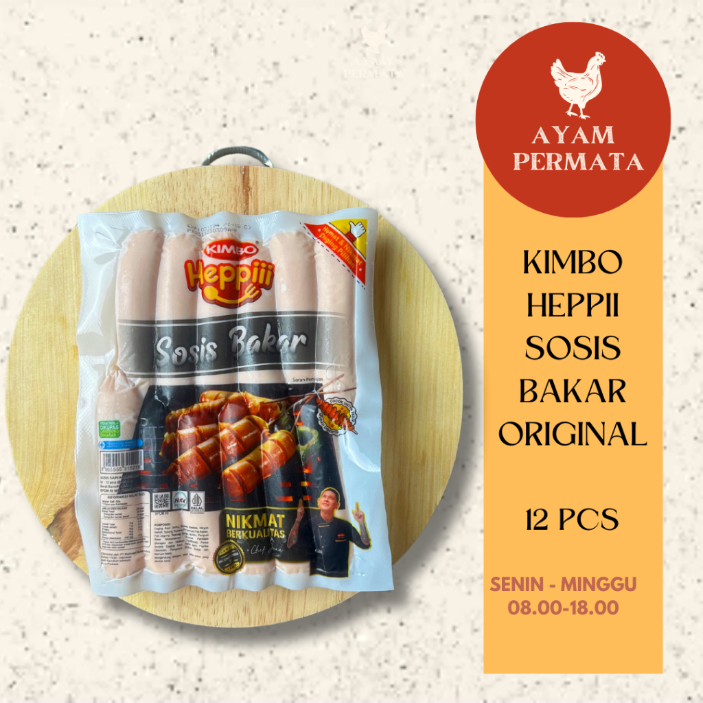 

Sosis Bakar Kimbo Sapi Original Isi 12 Tidak Perlu Kupas Grill BBQ Heppii