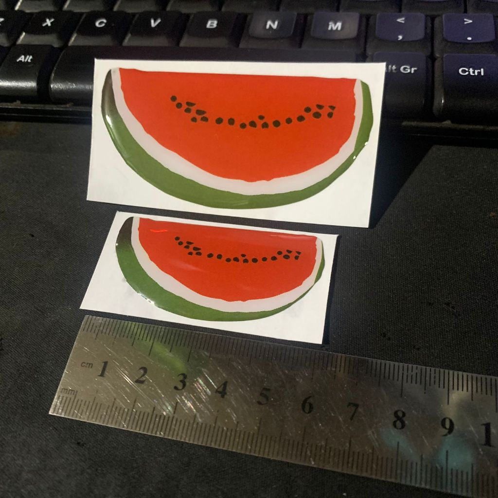 

Sticker Resin Timbul Semangka 3D Watermelon Kecil Satuan