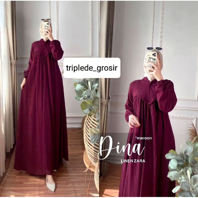 Dina  Linen Zara Dress Premium