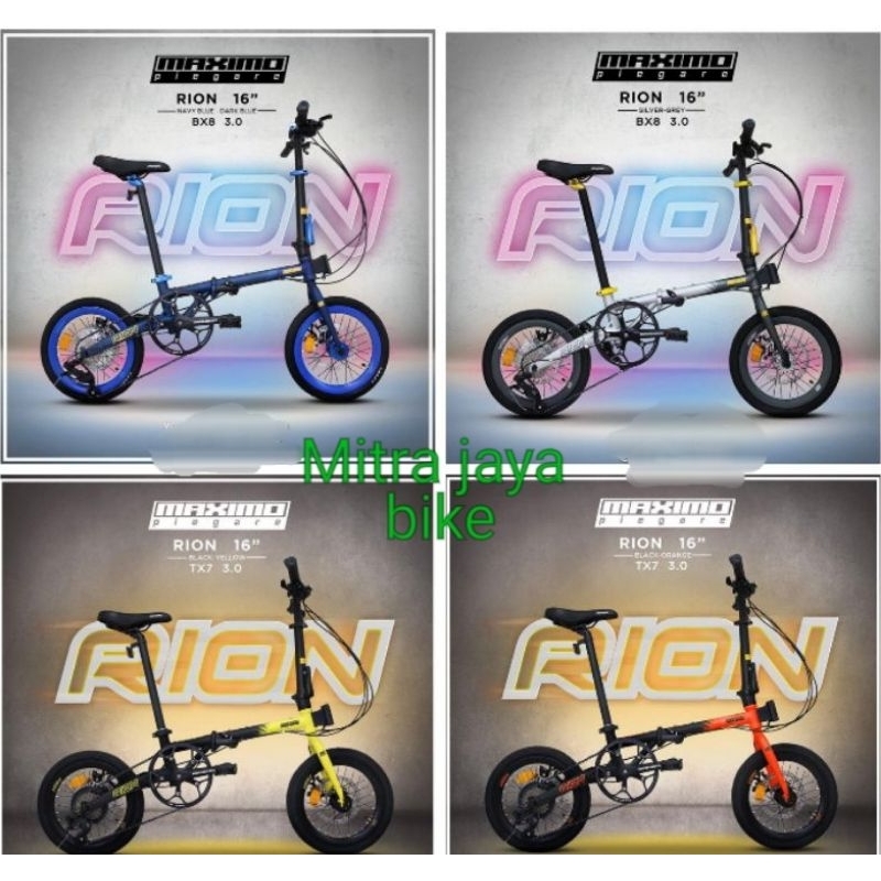 Sepeda lipat maximo piegare RION 16 (BX8)sama (Tx7)