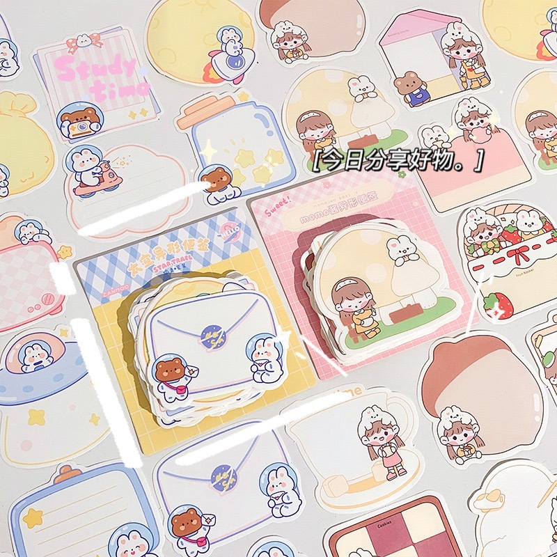 

KC - [SK188] Memo pad kertas catatan isi 100 aneka motif / sticky notes / sticky note / catatan