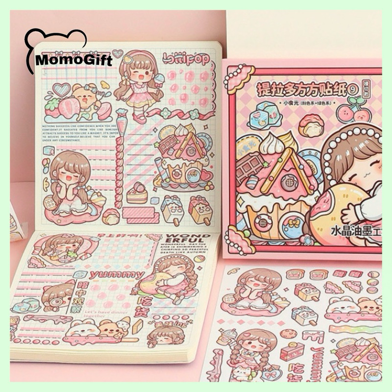 

Stiker Pack Dodogirl DIY Dekor Sticker Journaling Cantik Edisi SNACK GIRL TLD139