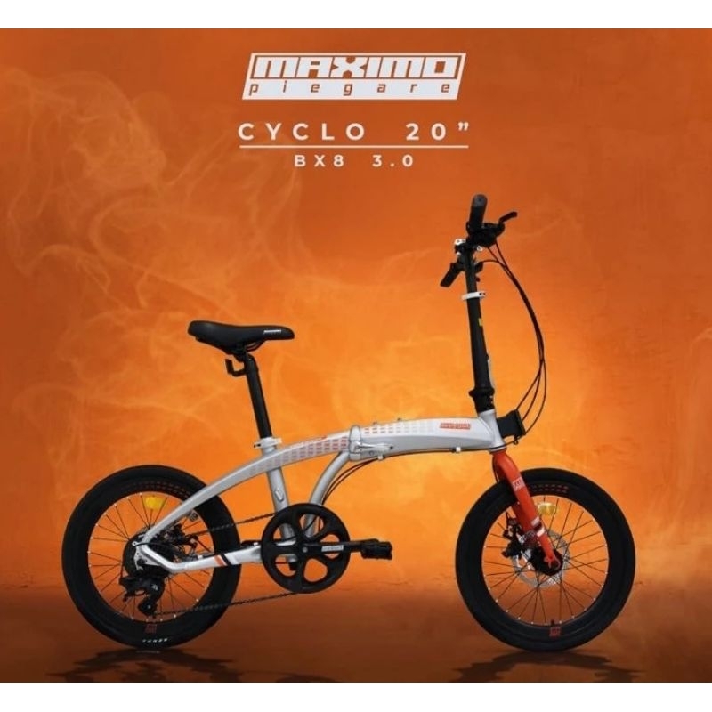 Sepeda lipat 20" MAXIMO CYCLO BX8 8.0 / TX 3.0/BX8 7/8speed DISC