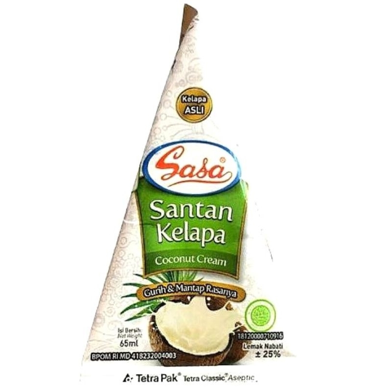 

Sasa Santan Kelapa 65 ml | Coconut Cream