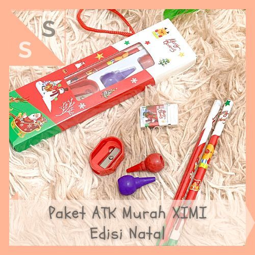 

[simplyshop] Set ATK 6 in 1 Box Murah XIMI Tali Edisi Natal Paket Alat Tulis Sekolah Stationery Cute Merry Christmas Santa Claus Tree Hadiah Souvenir Merchandise Hampers Ulang Tahun Anak Bingkisan Murah Grosir