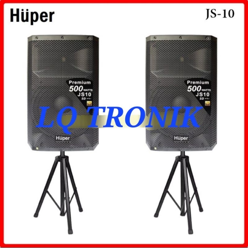 SPEAKER AKTIF MURAH BASS 15 INCH HUPER JS 10 HARGA UNTUK SEPASANG