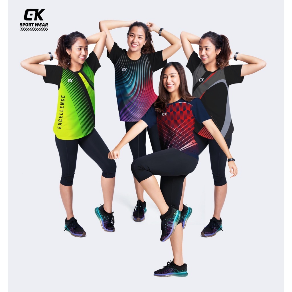 KAOS AEROBIC WANITA / BAJU SENAM AEROBIC WANITA TERBARU /  BAJU AEROBIC WANITA / BAJU SENAM