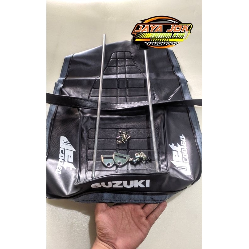 kulit jok motor Suzuki rc 100jet coled full aksesoris manissan